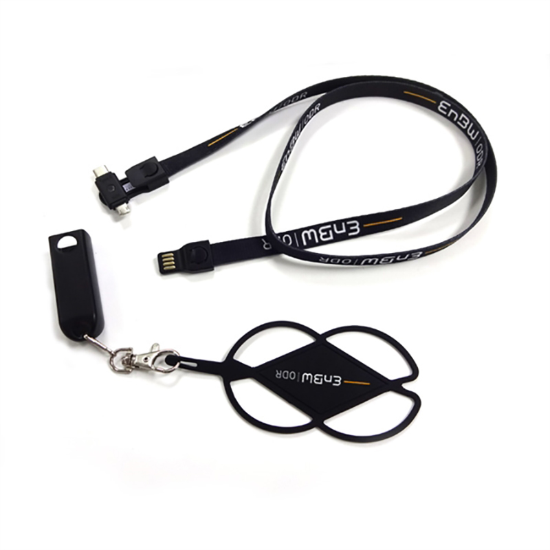 3 In 1 phone charging data cable lanyard